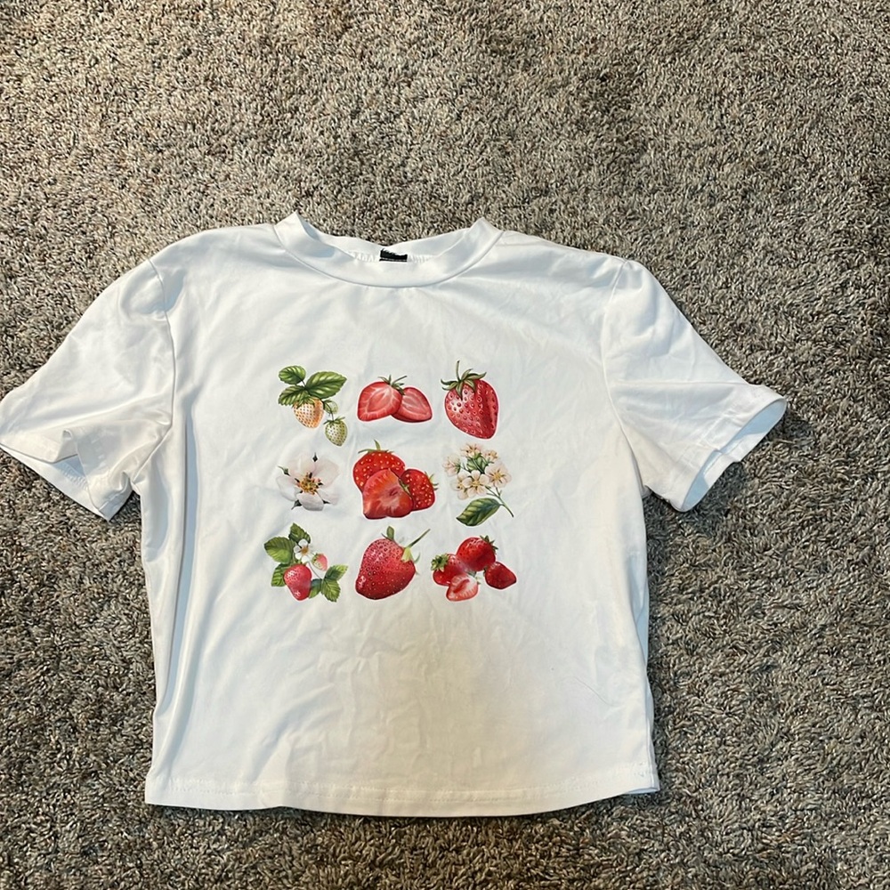 Strawberry crop top